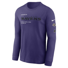 Baltimore Ravens Play to Win Essential Long Sleeve T-Shirt - Purple | Nike outlet