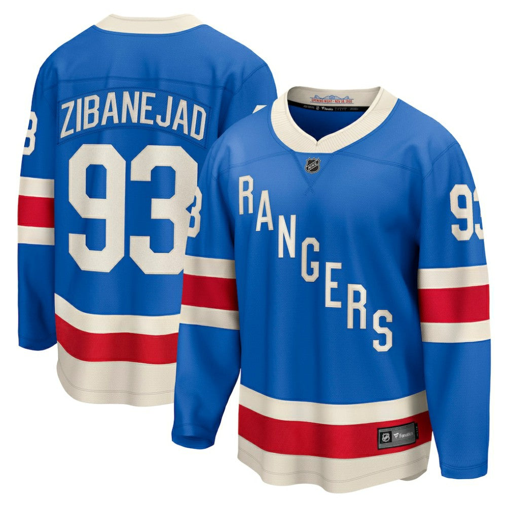 Mika Zibanejad New York Rangers Fanatics Centennial Breakaway Jersey Blue