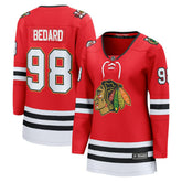 Connor Bedard Chicago Blackhawks Fanatics Women's Centennial Breakaway Player Jersey Red