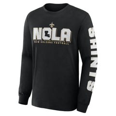 New Orleans Saints Hometown Sweep Legacy Long Sleeve T-Shirt - Black cheap
