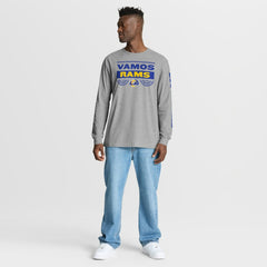 Los Angeles Rams Hometown Sweep Legacy Long Sleeve T-Shirt - Heather Gray cheap