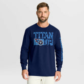 Tennessee Titans Hometown Sweep Legacy Long Sleeve T-Shirt - Navy on sale