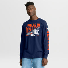 Denver Broncos Hometown Sweep Legacy Long Sleeve T-Shirt - Navy for sale