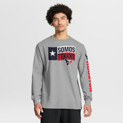 Houston Texans Hometown Sweep Legacy Long Sleeve T-Shirt - Heather Gray sale