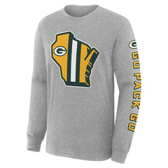 Green Bay Packers Hometown Sweep Legacy Long Sleeve T-Shirt - Heather Gray online