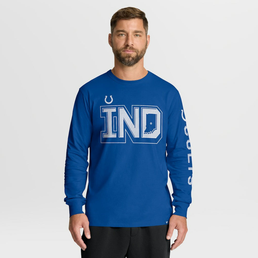 Indianapolis Colts Hometown Sweep Legacy Long Sleeve T-Shirt - Royal for sale