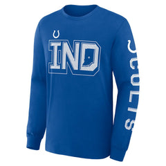 Indianapolis Colts Hometown Sweep Legacy Long Sleeve T-Shirt - Royal for sale