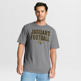 Jacksonville Jaguars First Down Tribute Tri-Blend T-Shirt - Heather Gray discount