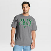 New York Jets First Down Tribute Tri-Blend T-Shirt - Heather Gray sale