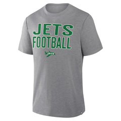 New York Jets First Down Tribute Tri-Blend T-Shirt - Heather Gray sale