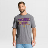 Minnesota Vikings First Down Tribute Tri-Blend T-Shirt - Heather Gray for sale