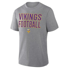 Minnesota Vikings First Down Tribute Tri-Blend T-Shirt - Heather Gray for sale