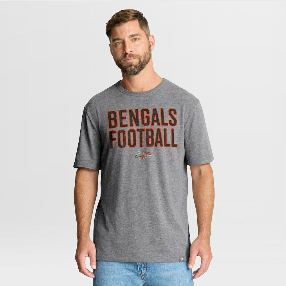 Cincinnati Bengals First Down Tribute Tri-Blend T-Shirt - Heather Gray online