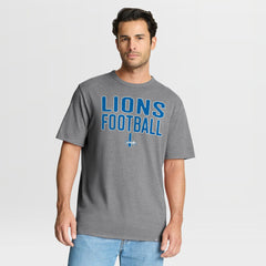 Detroit Lions First Down Tribute Tri-Blend T-Shirt - Heather Gray on sale
