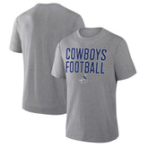 Dallas Cowboys First Down Tribute Tri-Blend T-Shirt - Heather Gray cheap
