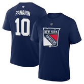 Artemi Panarin New York Rangers Fanatics Authentic Stack Name & Number T-Shirt Navy