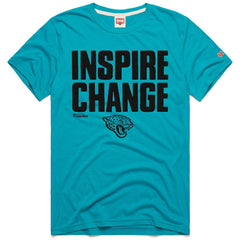 Jacksonville Jaguars Homage Unisex 2024 Inspire Change Tri-Blend T-Shirt - Teal cheap