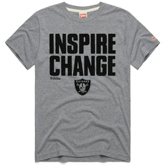 Las Vegas Raiders Homage Unisex 2024 Inspire Change Tri-Blend T-Shirt - Gray discount