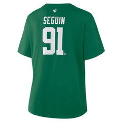 Tyler Seguin Dallas Stars Fanatics Women's Authentic Stack Name & Number T-Shirt Kelly Green