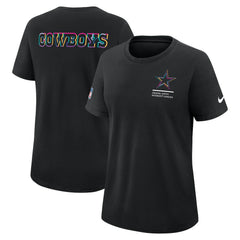 Dallas Cowboys Women's 2025 NFL Crucial Catch Tri-Blend Dri-FIT T-Shirt - Black | Nike sale