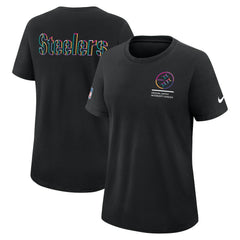 Pittsburgh Steelers Women's 2025 NFL Crucial Catch Tri-Blend Dri-FIT T-Shirt - Black | Nike online