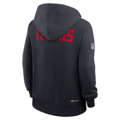 Houston Texans Women's Throwback Sideline Standard Issue Dri-FIT Hoodie - Navy | Nike cheap