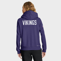 Minnesota Vikings Women's Throwback Sideline Standard Issue Dri-FIT Hoodie - Purple | Nike cheap