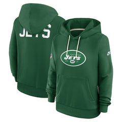 New York Jets Women's Throwback Sideline Standard Issue Dri-FIT Hoodie - Kelly Green | Nike cheap