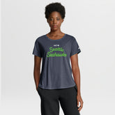 Seattle Seahawks Women's Script Tri-Blend T-Shirt - College Navy | Nike on sale