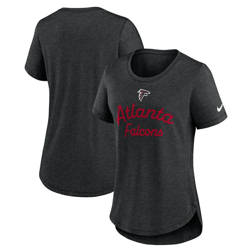 Atlanta Falcons Women's Script Tri-Blend T-Shirt - Black | Nike discount