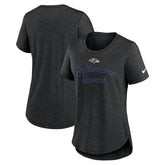 Baltimore Ravens Women's Script Tri-Blend T-Shirt - Black | Nike discount