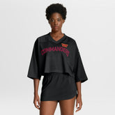 Washington Commanders Women's Primetime Cropped Mesh Dri-FIT Fashion Jersey - Black | Nike sale