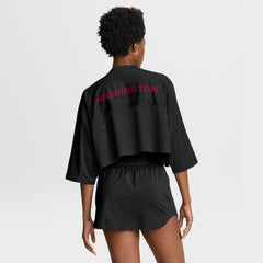Washington Commanders Women's Primetime Cropped Mesh Dri-FIT Fashion Jersey - Black | Nike sale