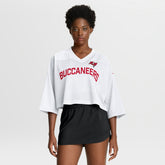 Tampa Bay Buccaneers Women's Primetime Cropped Mesh Dri-FIT Fashion Jersey - White | Nike discount