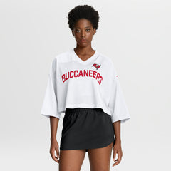Tampa Bay Buccaneers Women's Primetime Cropped Mesh Dri-FIT Fashion Jersey - White | Nike discount
