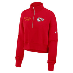 Kansas City Chiefs Women's Primetime Phoenix Half-Zip Sweatshirt - Red | Nike on sale