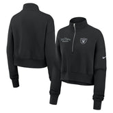 Las Vegas Raiders Women's Primetime Phoenix Half-Zip Sweatshirt - Black | Nike sale