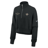 New Orleans Saints Women's Primetime Phoenix Half-Zip Sweatshirt - Black | Nike outlet