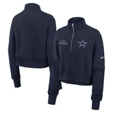 Dallas Cowboys Women's Primetime Phoenix Half-Zip Sweatshirt - Navy | Nike cheap