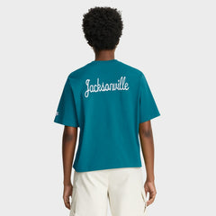 Jacksonville Jaguars Women's Rewind Pocket Boxy T-Shirt - Teal | Nike online