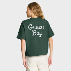 Green Bay Packers Women's Rewind Pocket Boxy T-Shirt - Green | Nike cheap