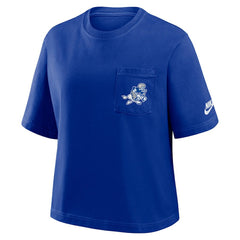 Dallas Cowboys Women's Rewind Pocket Boxy T-Shirt - Royal | Nike on sale