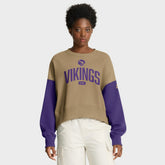 Minnesota Vikings Women's Oversized Rewind Pullover Sweatshirt - Tan | Nike online