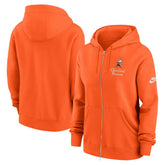 Cleveland Browns Women's Phoenix Rewind Full-Zip Hoodie - Orange | Nike sale