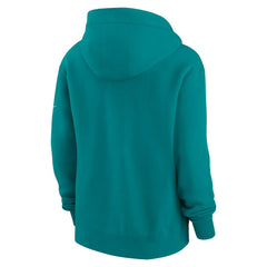 Miami Dolphins Women's Phoenix Rewind Full-Zip Hoodie - Aqua | Nike discount