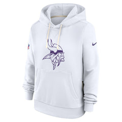 Minnesota Vikings Women's Alternate Logo Sideline Standard Issue Dri-FIT Hoodie - White | Nike discount