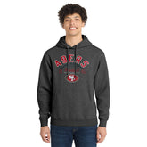 San Francisco 49ers Starter Pullover Hoodie - Heather Charcoal on sale