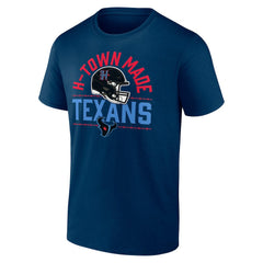 Houston Texans H-Town Helmet T-Shirt - Navy discount