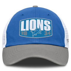 Detroit Lions Franchise Trucker Adjustable Hat - Blue/Gray online