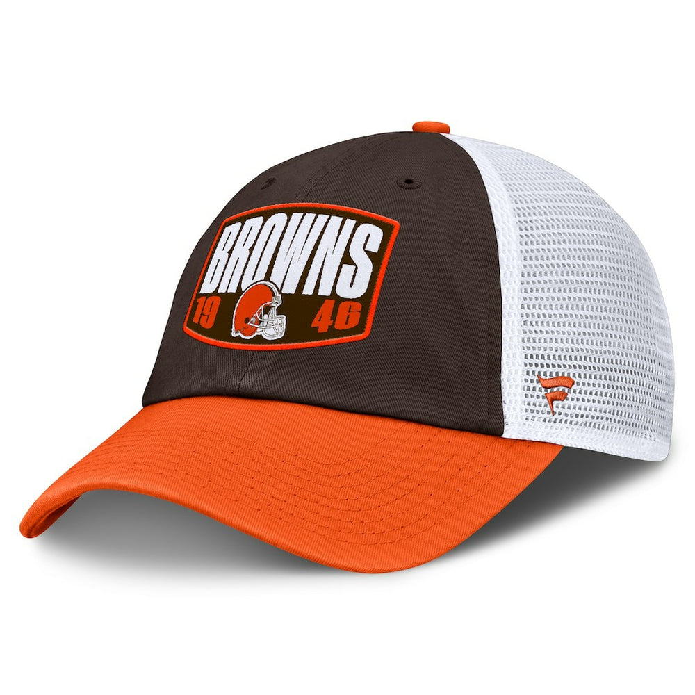 Cleveland Browns Franchise Trucker Adjustable Hat - Brown/Orange for sale